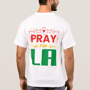 Bid voor LA · Bidden voor Sierkussen in Los Angele T-shirt