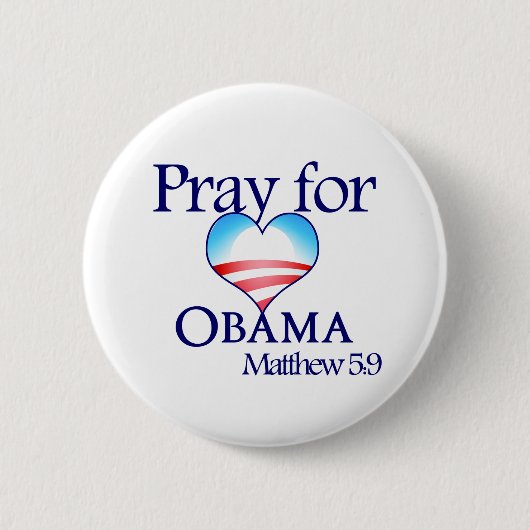 Bid voor Obama Button (Voorkant)
