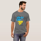 Bid voor Oekraïne - vlaggenvrij Oekraïne - ik steu T-shirt (Voorkant volledig)