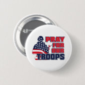 Bid voor onze troepen ronde button 5,7 cm (Voorkant /achterkant)