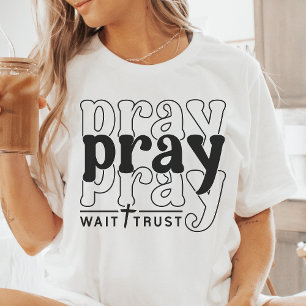 Bid, Wacht, Vertrouw Tri-Blend Shirt