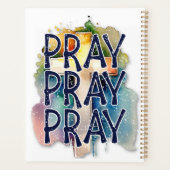 Bid waterverf met het kruis planner (Achterkant)