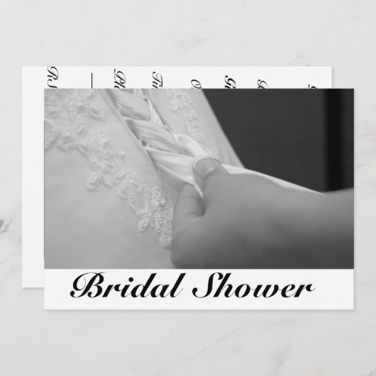 Bidal Shower-uitnodiging Kaart (Voorkant / Achterkant)