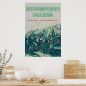 Biddeford Maine USA, visgebied Poster (Keuken)
