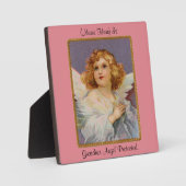 Bidden Angel Tafelblad Plaque met Ezel Fotoplaat (Voorkant)