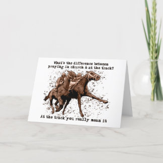 Bidden bij paardenraces kaart