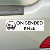 bidden, cowboy, OP BENDED KNEE Bumpersticker (Op auto)