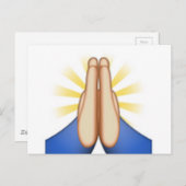 bidden emoji briefkaart (Voorkant / Achterkant)
