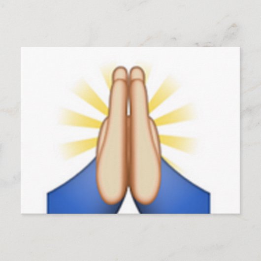 bidden emoji briefkaart (Voorkant)