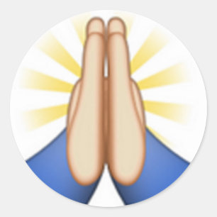 bidden emoji ronde sticker