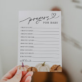 Bidden en wensen voor Baby Kaart