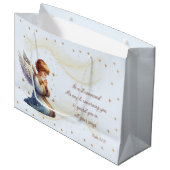 Bidden Engel met Psalm 91:11 Gift Bag Groot Cadeauzakje (Voorkant Gekanteld)