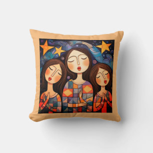 Bidden engelen decor gooien kussen decoratief