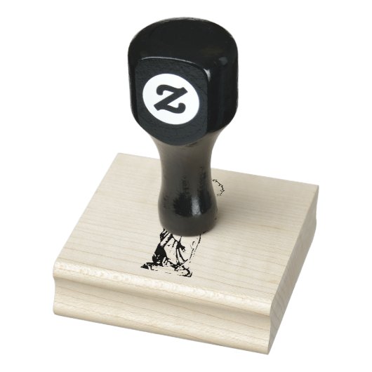 Bidden Gezegende Maagd Maria als jong meisje Rubberstempel (Stempel)