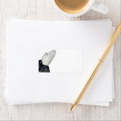 Bidden Handen Adresetiketten Etiket (Insitu)