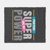 Bidden is mijn Superpower deken (Voorkant (Horizontaal))