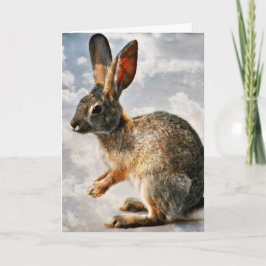 Bidden konijntje in de hemel kaart