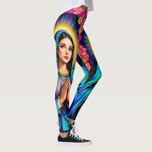 Bidden Maagd Maria Onze-Lieve-Vrouw van Guadalupe Leggings
