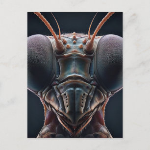 Bidden Mantis Close-up Macro Briefkaart