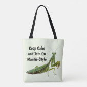 Bidden Mantis gepersonaliseerd Draagtas (Achterkant)