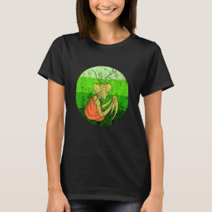 Bidden Mantis Groene Retro insecteninsect T-shirt