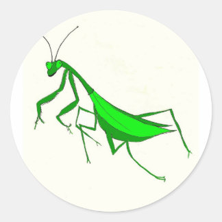 Bidden Mantis Producten Ronde Sticker