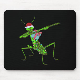 Bidden Mantis Xmas Kerstman Hoed Kerstmis Insect B Muismat