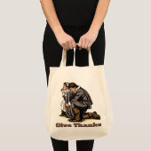 Bidden pelgrims tote bag (Voorkant (product))