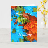 Bidden voor je genezing kaart (Gele Bloem)