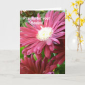 Bidden voor je genezing kaart (Gele Bloem)