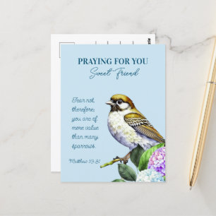 Bidden voor je lieve vriend briefkaart