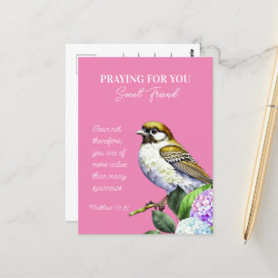 Bidden voor je lieve vriend briefkaart