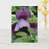 Bidden voor jou kaart (Gele Bloem)