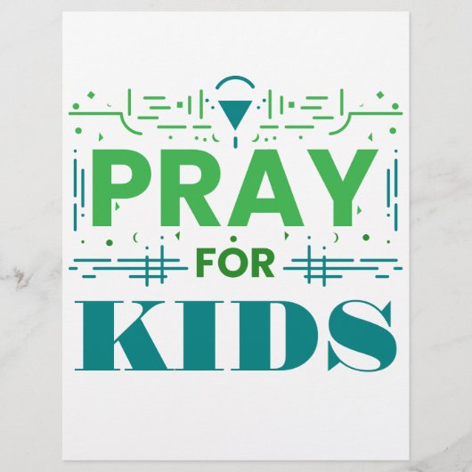 Bidden voor kinderen flyer (Voorkant)