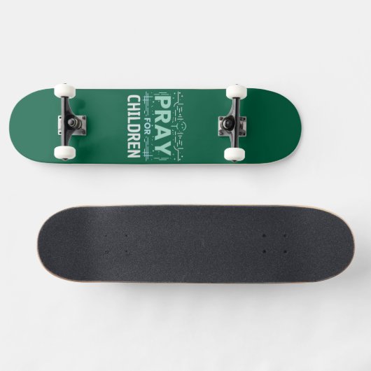 Bidden voor kinderen skateboard (Horizontaal)