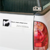 bidden voor priesters bumpersticker (Op Truck)