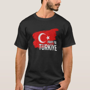 bidden voor Turkije om te bidden voor Türkiye sta T-shirt
