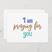 Bidden voor u - platte briefkaarten (Voorkant / Achterkant)