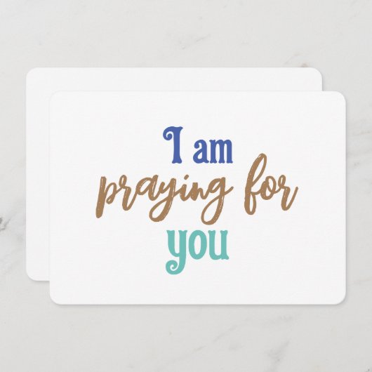 Bidden voor u - platte briefkaarten (Voorkant / Achterkant)