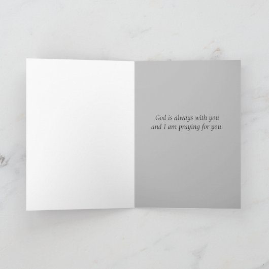 Bidden voor u religieuze aanmoediging Aspen Tree Kaart (Binnen)