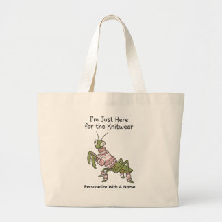 Biddende bids gebreide kleding grote tote bag
