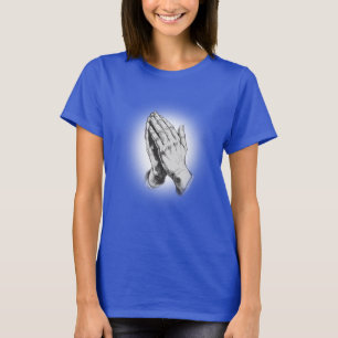 Biddende handen, Christelijk T-shirt