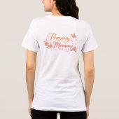 Biddende Moeder Tri-Blend Shirt (Achterkant)