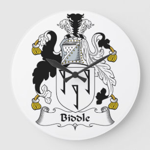 Biddle Family Crest Grote Klok