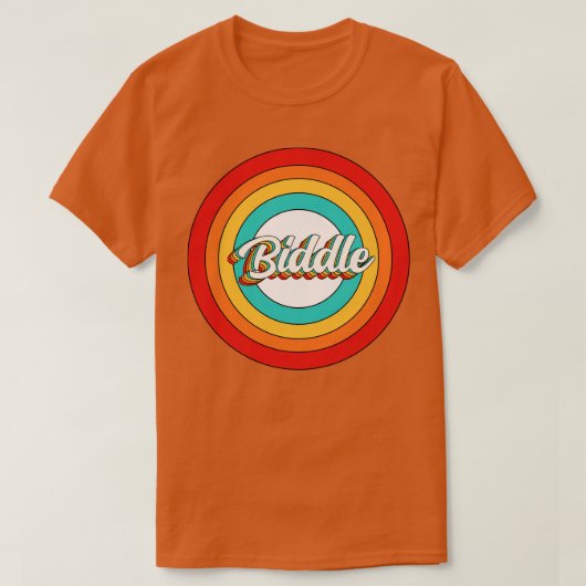 Biddle Naam Shirt Biddle Circle (Design voorkant)
