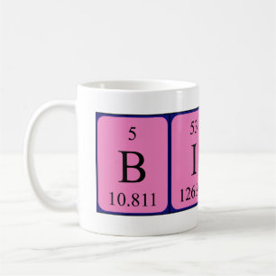 Biddy périodique nom de table mug