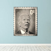 Biden 0 Cent Meme Canvas Art (Insitu (Houten vloer))
