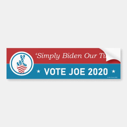 Biden 2020 Bumpersticker (Voorkant)