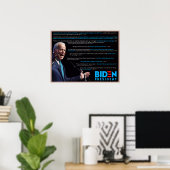 Biden 2020 Citaten over het Poster van Race (Thuiskantoor)