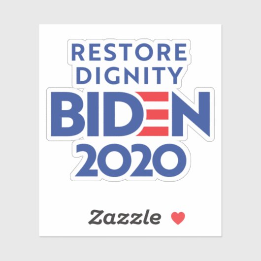 BIDEN 2020 - Herstelwaardigheid Sticker (Vel)